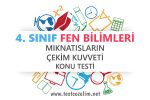 4. Sınıf Fen Bilimleri Mıknatısların Çekim Kuvveti Testi