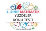 5. Sınıf Matematik Yüzdeler Testi