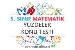 5. Sınıf Matematik Yüzdeler Testi